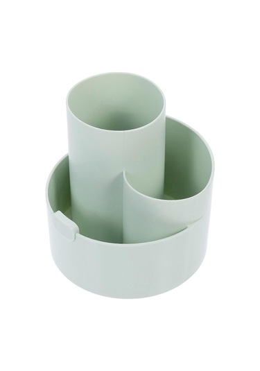 Ganzhoushop Masaüstü Kırtasiye Düzenleyici Döndürülebilir Kalem Kalemlik Ofis Masası Malzemeleri Yeşil 4.5 4.5 4.7in Anahtar Öğe Depolama 1 Adetyeşil