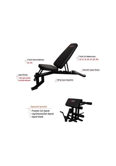 Temfitness Bench 5000 Preacher Curl Aparatı