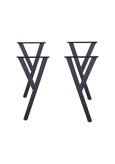 Bin1Fırsatt Metal Ayak 4 Lü Y Model Masa Ayağı Yemek Çalışma Masası Ayakları