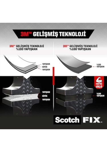 Scotch Şeffaf Montaj Bandı 19mm x 5m