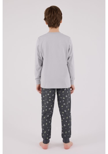 Rolypoly Erkek Çocuk Gri Pijama Takımı 5274-48663 Gri