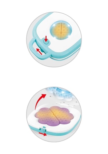 Pilli Işıklı Sesli Oyuncak Waffle Makinesi