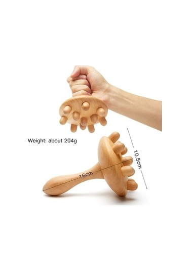 Bloomnest K 1 Adet Ahşap Gua Sha - Anti Selülit Masajı Ahşap Terapi Kürek Vücut Şekillendirme Masaj Aracı, Çok Renkli Çok Renkli