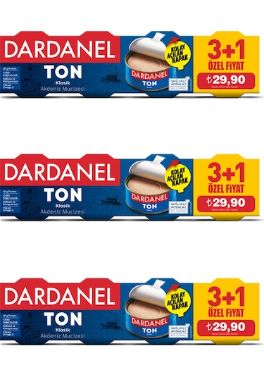 Dardanel Ton Balığı 4 x 75 G  3'Lü Paket