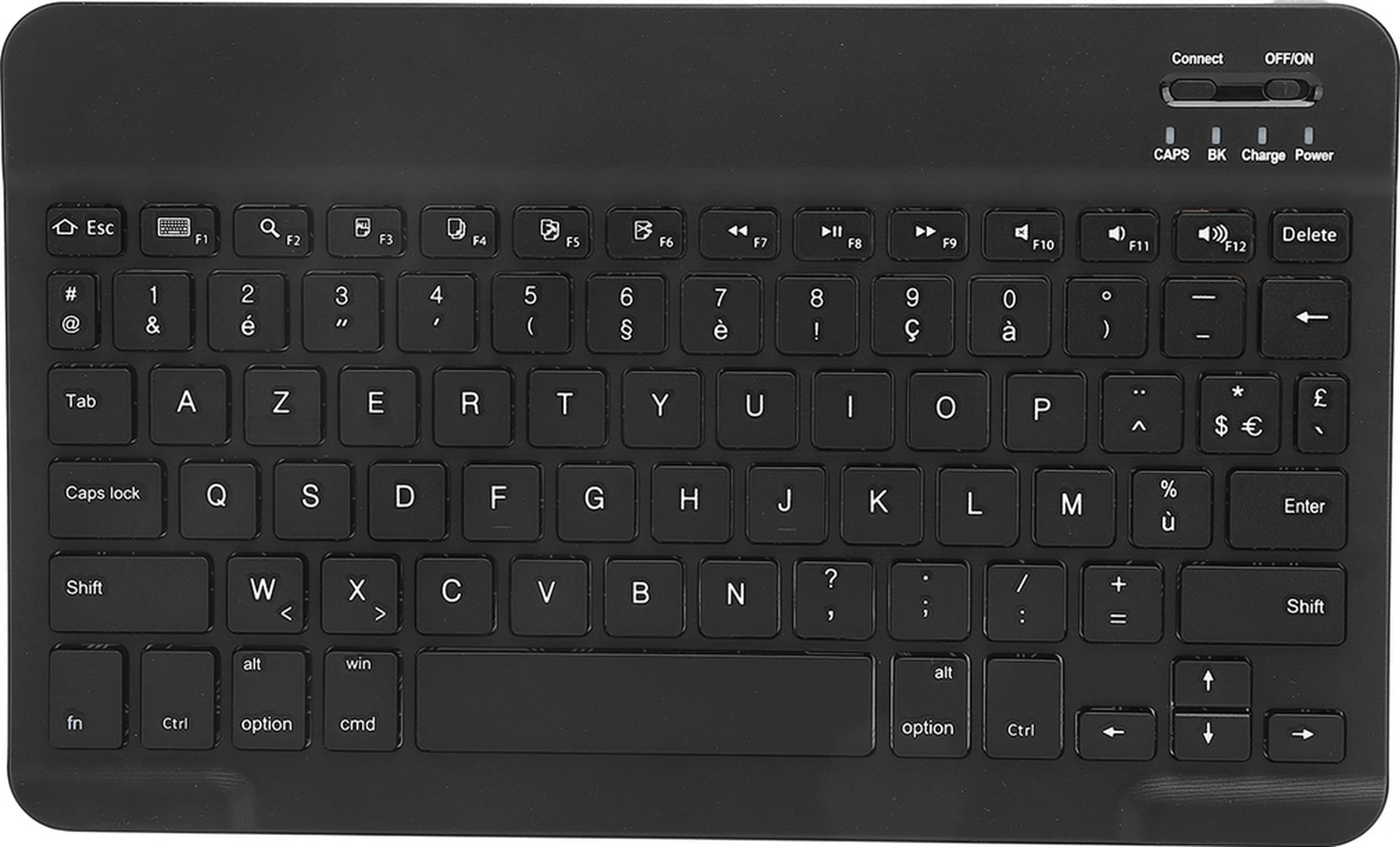 Shineyee Siyah Taşınabilir Mini Kablosuz Bluetooth Klavye - Akıllı Telefon, Tablet, Dizüstü Bilgisayar İçin - Su Geçirmez, Toz Geçirmez - Yerleşik Pil