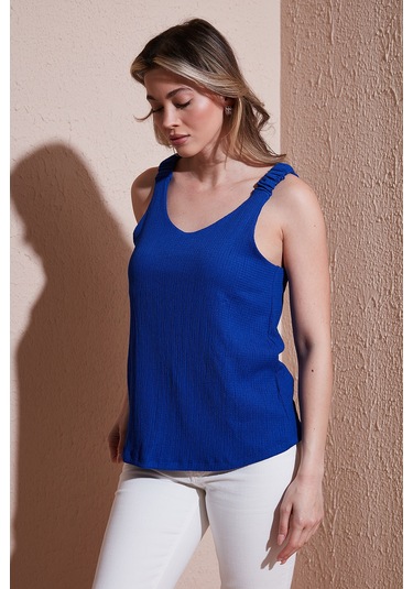 Fashion Friends Bayan Bluz 25y0513k1 Saks Saks