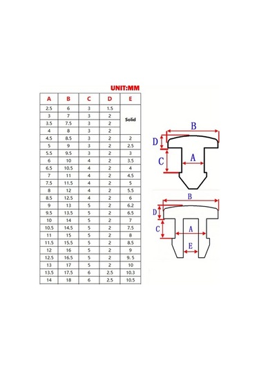 Xuweiwei 5.5mm 10 Adet Silikon Tıpa Su Boru Hortum Conta Kapak 2.5-14mm