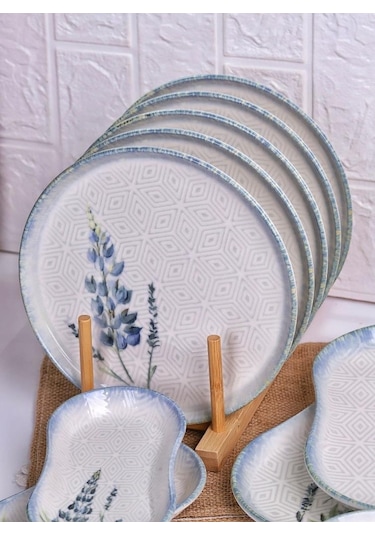 Bambum Lara - 26 Parça Porselen Kahvaltı Takımı Herb