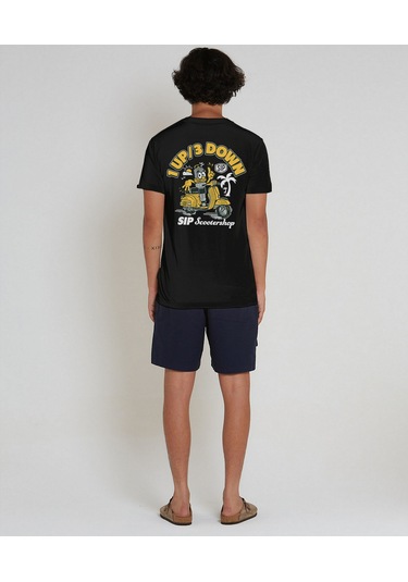 Sıp Scootershop Sıp T-shirt - 1 Up / 3 Down Siyah / Sıp