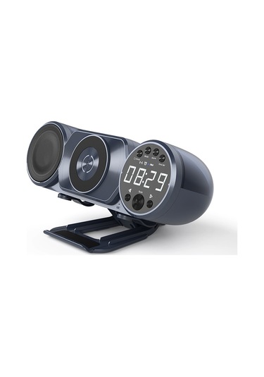 Kablosuz Saat Çalar Led Işıklı 5.0 Bluetooth Hoparlör