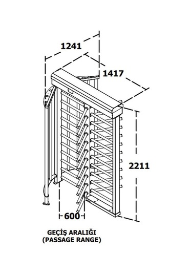 T2500d Single 3 Kollu Eco Boy Turnike 160kg