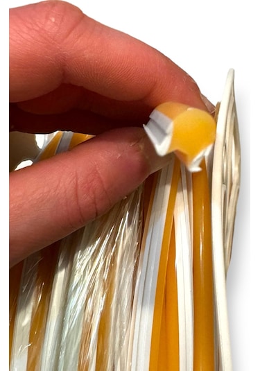 Ikinci Nesil Sarı Difüzör 5 Metre 6mm Neon Led Silikon Şerit Kapağı Led Şerit İçermez Sarı