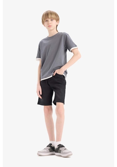 DeFacto Erkek Çocuk Jean Şort D7898A825SPNM40