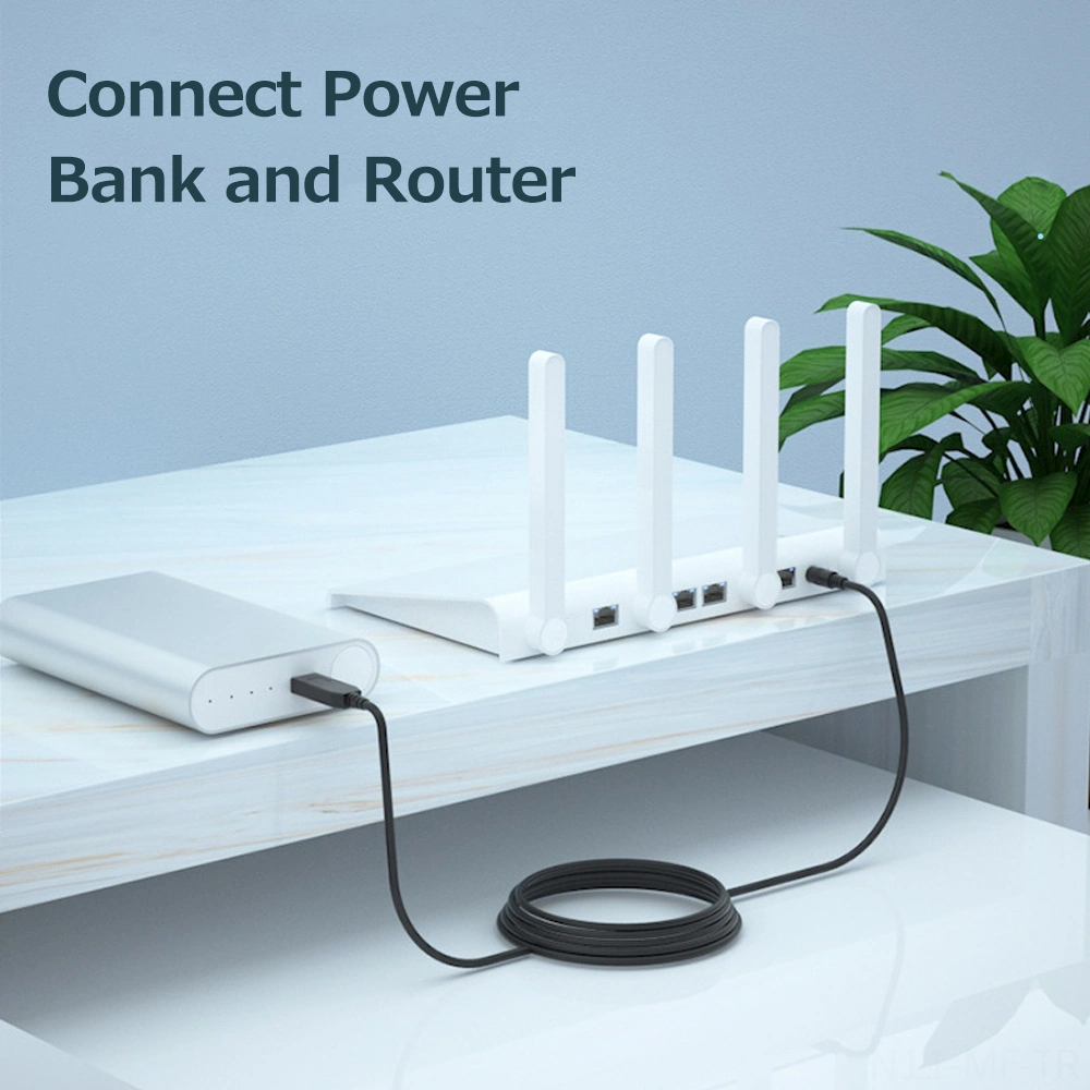 Mufunye Usb'den 12v'ye Çevirici Kablosu, 5v Girişli 1m Uzunluk, Dc5.5 2.1 Arayüzü, 6-7w Güç, Mobil Şarj Cihazı İçin Doğru Uç