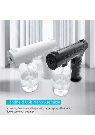Reedark Usb Şarjlı Taşınabilir Nano Sis Püskürtücü - Ev, Ofis Ve Bahçe Kullanımı İçin Pratik Çözüm Siyah
