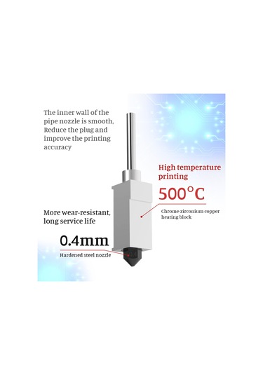 Twotrees Yükseltilmiş Hotend Kiti Kaplamalı Bakır Siyah