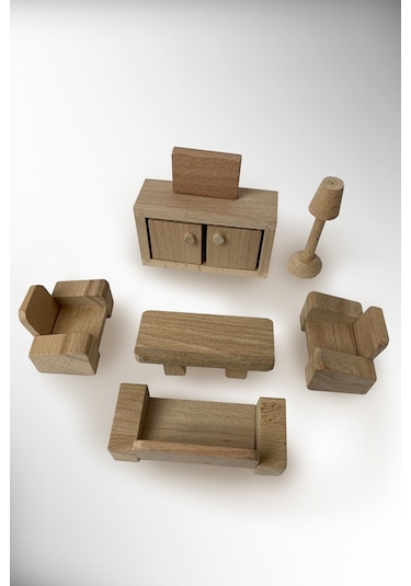 Ahşap Oyuncak Oturma Odası