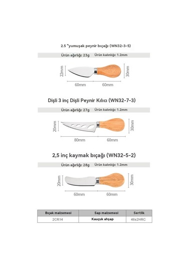 Jian Fan Paslanmazçelik Peynir Bıçağıseti Futfak Pişme Bıçağıev Tereyağlıpir Bıçıahşap Kutu 5 Adet Ahşap