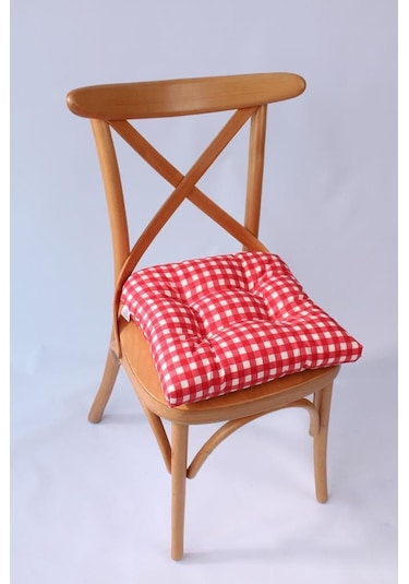 Altınpamuk Lüx Pofidik Pötikareli Sandalye Minderi 40X40