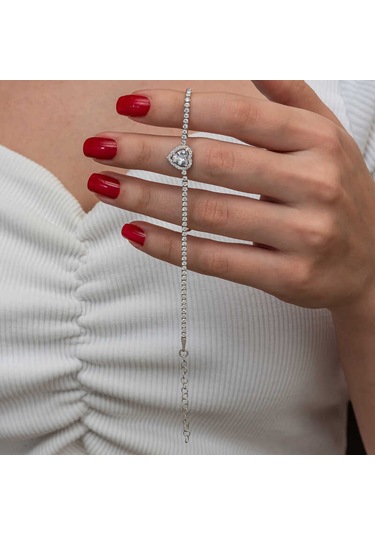 Blackcraft Gümüş Kalpli Su Yolu Bileklik Bc-48f9f2 Renkli