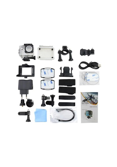 Çeşithane Wifi Spor Kamera 4k Ultra Hd Aksiyon Kamerası, 30m Su Geçirmez, 2 Geniş Açı Ekran, Mini Çok Renkli