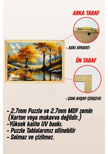 Ahşap Çerçeveli Puzzle - Tablo Hthp - 006 23 X 32 120 Parça