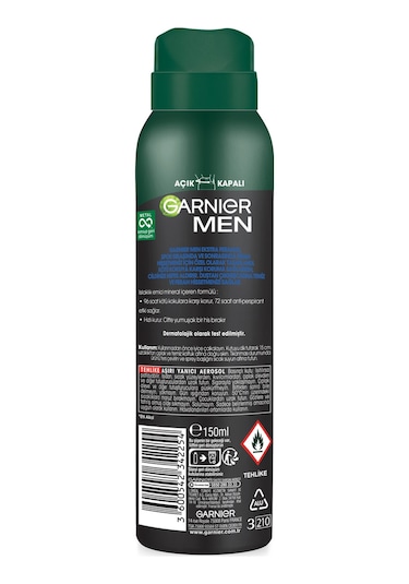 Garnier Men Ekstra Ferahlık Antiperspirsant Erkek Deodorant 150 ML