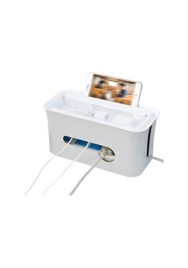 Vkemall Priz Kablo Yönetim Kutusu Kablo Kutusu Organizatör Güç Şeridi Kablo Gizleyici Kutu Ka