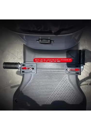 Dashanshop Siyah Evrensel Katlanır Abs Motosiklet Ayaklığı Dayanıklı Metal Yapı