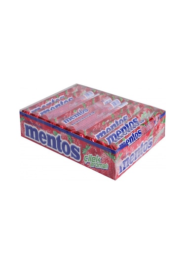 Mentos Çilek Aromalı Şeker 20 x 37.5 G