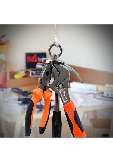 Ay Magnet Güçlü Halkalı Neodyum Pot Mıknatıs Çap 42mm Kurtarma