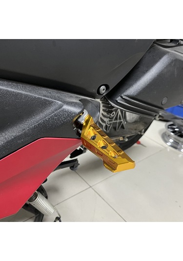 Dinosaurs Altın, Yamaha Tmax530 Tmax560 Tmax500 Uçan Arka Pedal Modifikasyon Pedal Dayanağı İçin Uygundur Gosterildigi Gibi
