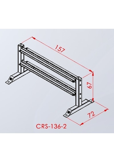 Dumbel Rafı ikili Crs-136-2