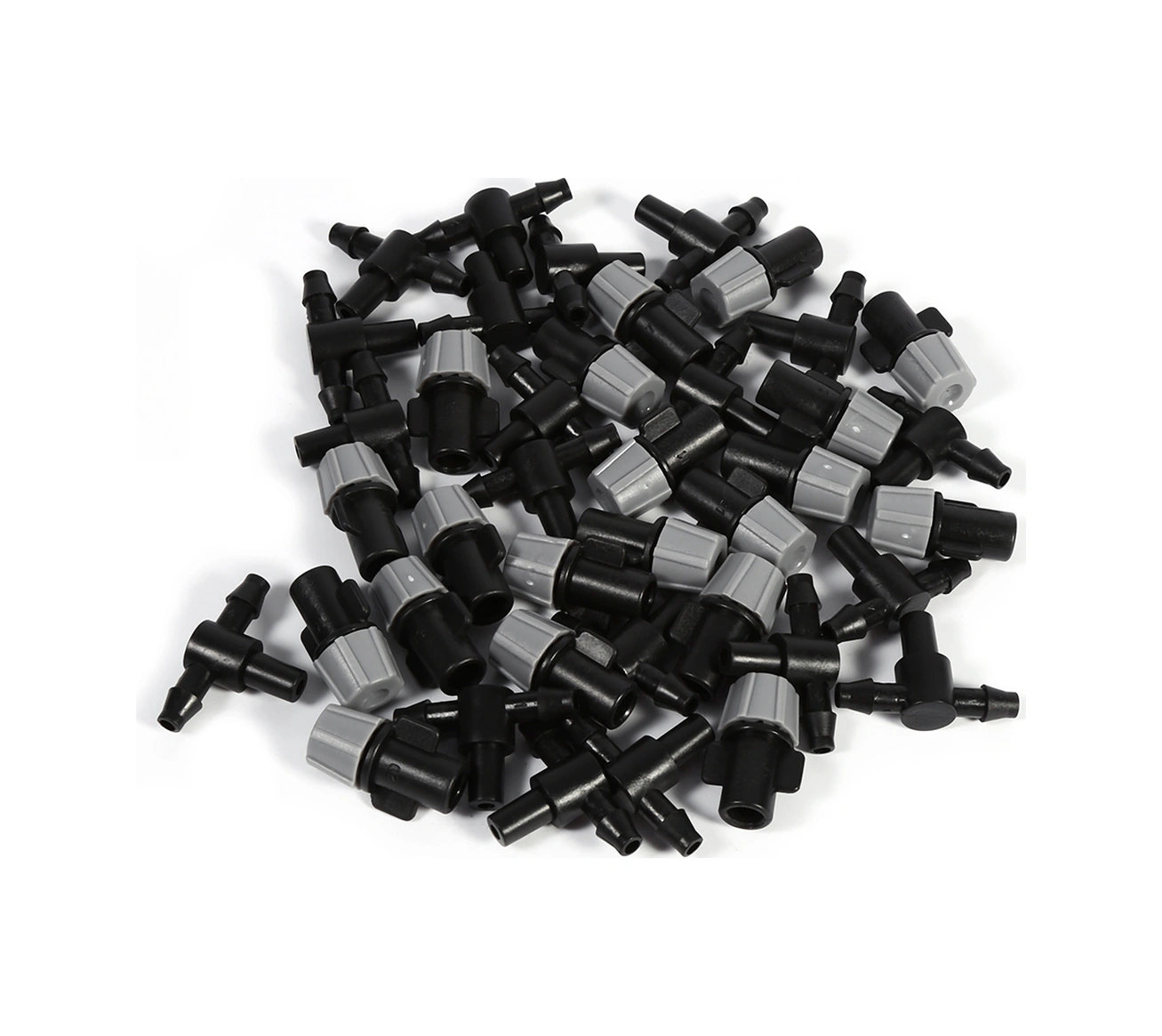 Hangfox 20 Adet Plastik Buhar Saçan Atomize Başlık Ve T-kolu Seti - Su Tasarruflu, Çiftçi Bahçe Seracılık Soğutma Sulama