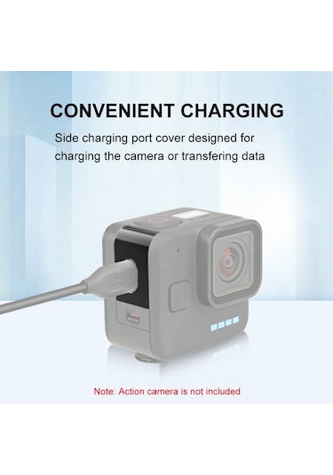 Puluz Pu911b Metal Pil Kapağı Değiştirme Gopro Hero 11 Siyah Siyah