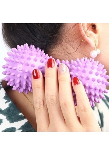 Tongxida Stres Giderici Fıstık Şekli Masaj Topu Pvc El Ayak Dikenli Dayanıklı Spor Fitness Ayak Ağrısı Vücut Tetik Noktası 5u2 Çok Renkli