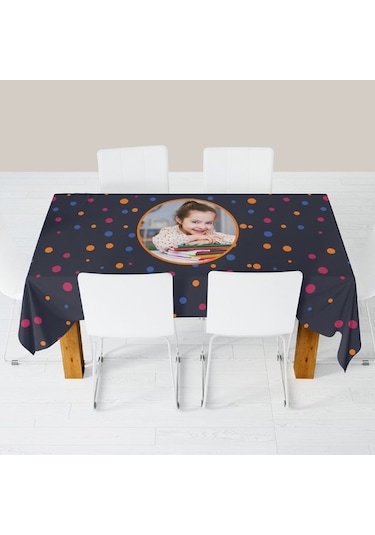 Kişiye Özel Baskılı Masa Örtüsü 150x170 cm-006