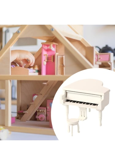 Suntek Minyatür Dollhouse Aksesuarları Sevgililer Günü Beyaz