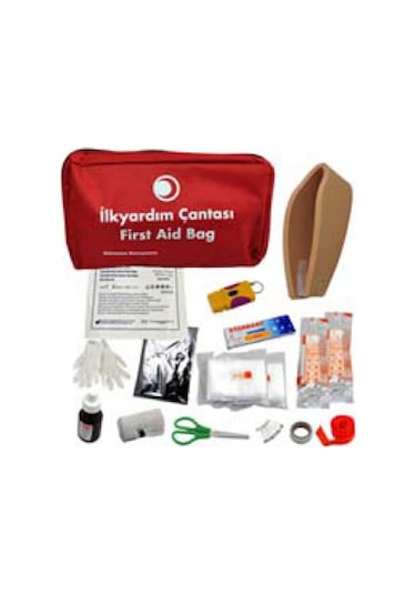 İlkyardım Çantası Kumaş Boyunluklu Araba İşyerine Uygun