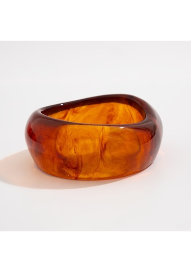 Abartılı İns Tarzı Yarı Saydam Renkli Geniş Bilezik Bilezik Kadınlar İçin Kişiselleştirilmiş Tasarım Solmayan Bilezik Diğer