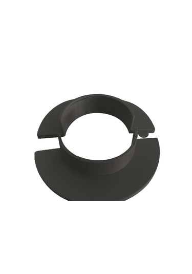 Klima Borusu Delik Kapatma Dekoratif Kapak Boru Kapağı Plastik Koyu Gri