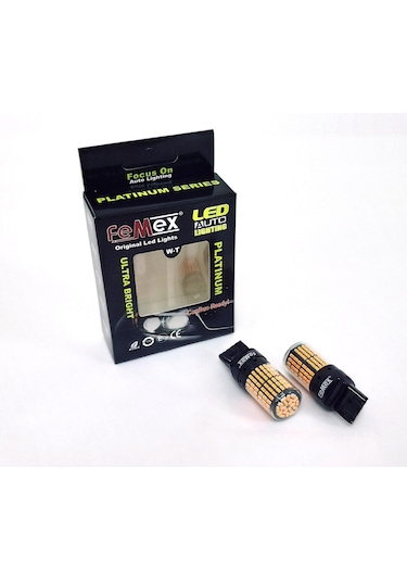 Femex Platinum T20 7440 7443 Led Ampul Tek Duy Çift Duy Turuncu