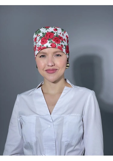 Geminiko Çok Kullanımlık Desenli Pamuklu Hemşire Şapkası 428857767