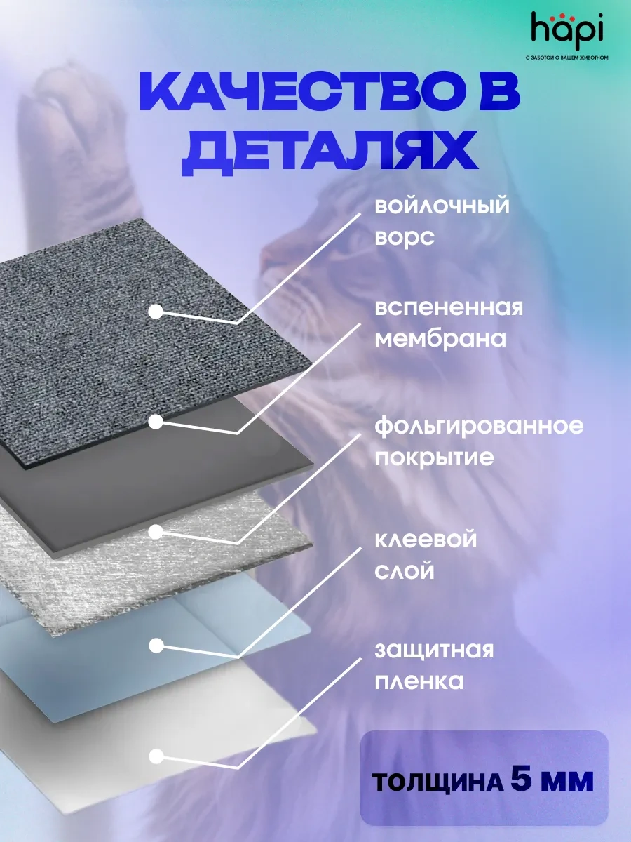 Hapi Duvara Monte Edilebilen Kendinden Yapışkanlı Kedi Tırnak Törpüsü 413294658