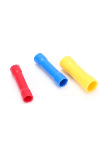 Youtek 100 Adet Tam Isoleli Su Geçirmez Bakır Terminale, Isıl Daraltmalı Kablolu Bağlayıcı Kırmızı-mavi-sarı , Yangın Dayanıklı Soğuk Presli Uygulama