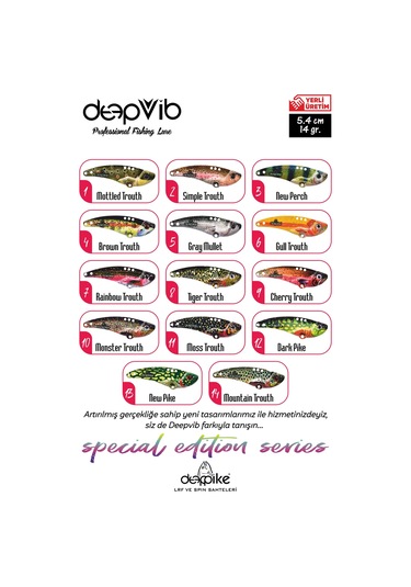 Deeppike Special Edition 5.4cm 14gr.vibrasyon Yem