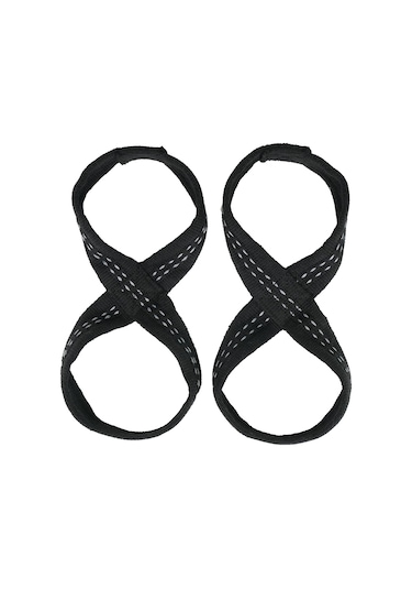 Musclecloth 8 Loop Lifting Straps Siyah