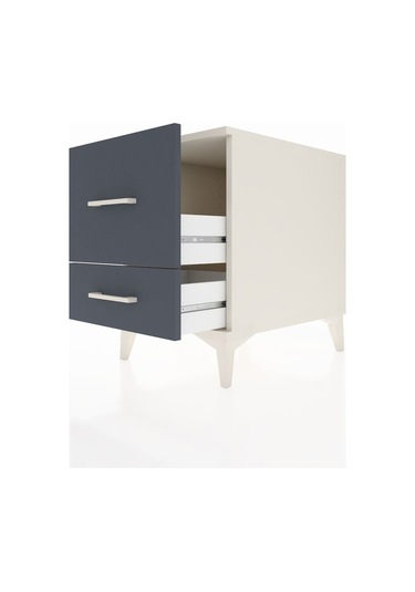 Kronos Komodin 2 Çekmeceli 44x59x64 Aytaşı-antrasit Aytaşı