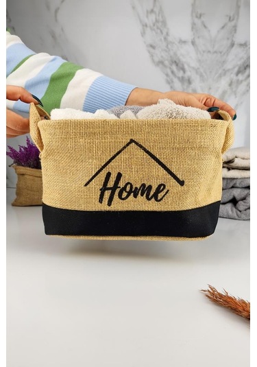 Digithome Hasır Çok Amaçlı Düzenleyici Organizer Mini Dikdörtgen Sepet Siyah - Cly-j1006 C1-1-121