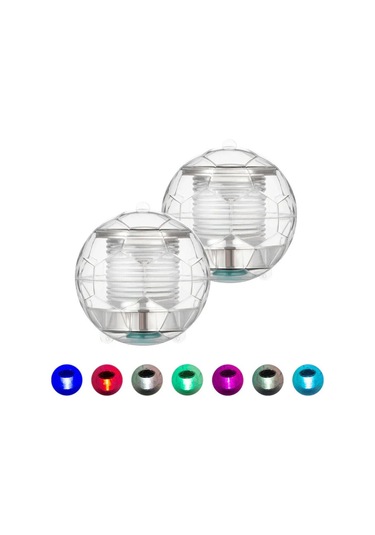 Geeroyoo Güneş Enerjili Renk Değiştiren Yüzme Havuzu Led Işık Dekoru